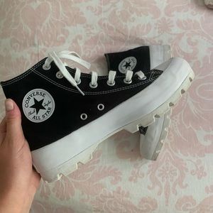 Black Lugged Converse